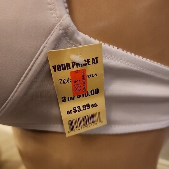 Vintage NWT Walgreens Vanessa Bra 38C White Wireless Lined - Picture 3 of 6